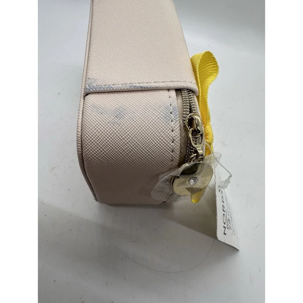 Nordstrom Travel Jewelry Case Organizer Blush Pink Zip Box Ring Holder NWT